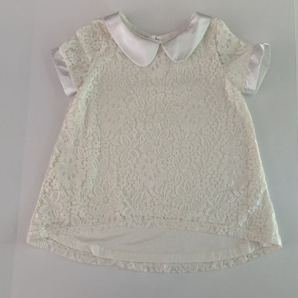 Chasing Fireflies Embroidered Peter Pan Collared Top